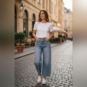 Zimmermann “Crush” High Rise Wide Leg Jeans – Size 25